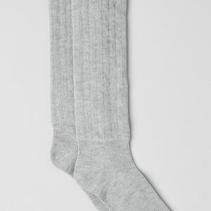 ALO Yoga Unisex Scrunch Sock- Athletic Heather Grey